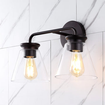 Kondo Modern Farmhouse Iron LED Vanity - JONATHAN Y